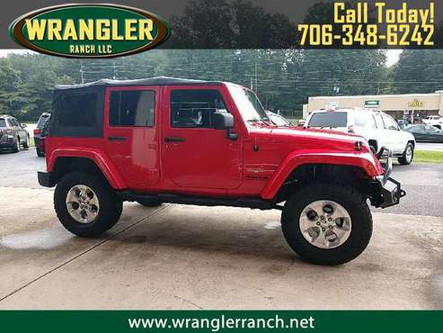 2013 Jeep Wrangler Unlimited Sahara 4WD - cars & trucks - by dealer... for sale in Cleveland, SC