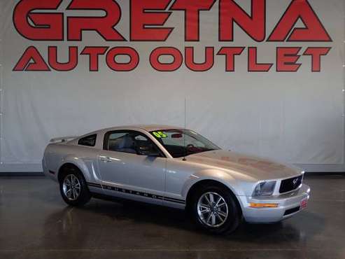 2005 Ford Mustang Deluxe 2dr Fastback, Silver for sale in Gretna, NE