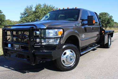 MUST SEE! 2015 FORD F350 DRW POWER STROKE! 4X4! CM FLATBED! LOW MILES! for sale in Temple, ND
