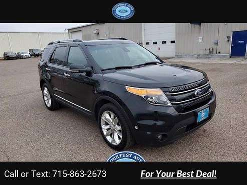 2013 Ford Explorer Limited suv Black - cars & trucks - by dealer -... for sale in Thorp, WI