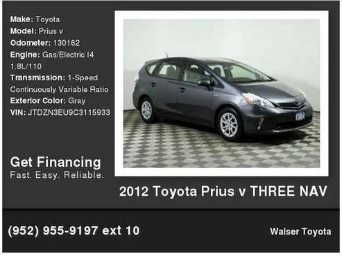 2012 Toyota Prius v THREE NAV for sale in Bloomington, MN