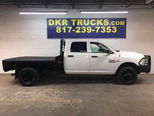 2017 RAM 3500 Crew Cab 4x4 Dually Diesel Service Flatbed Work Truck for sale in Arlington, TX