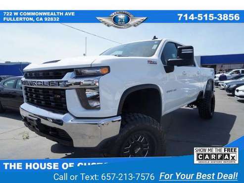 2020 Chevy Chevrolet Silverado 2500HD LT pickup Summit White - cars for sale in Fullerton, CA
