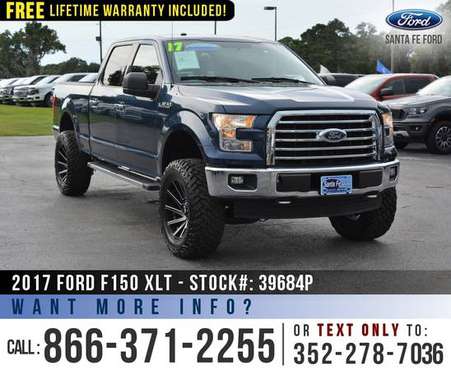‘17 Ford F150 XLT 4WD *** Camera, SYNC, Leather, 4WD Pickup *** for sale in Alachua, FL