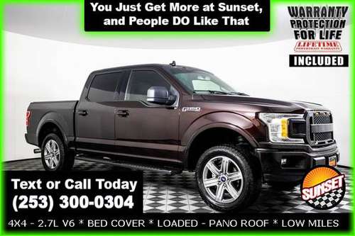 2018 Ford F-150 4x4 4WD F150 Crew cab XLT SuperCrew PICKUP TRUCK for sale in Sumner, WA