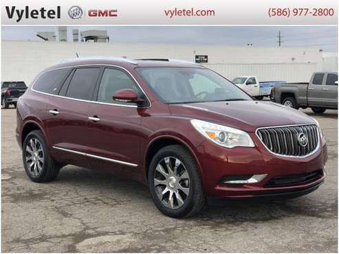 2017 Buick Enclave SUV FWD 4dr Leather - Buick Crimson Red - cars &... for sale in Sterling Heights, MI