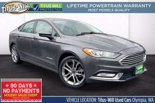 2017 Ford Fusion Electric Hybrid SE Sedan - cars & trucks - by... for sale in Olympia, WA