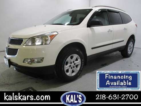 2012 Chevy Traverse LS front wheel drive 8 passenger SUV for sale in Wadena, MN