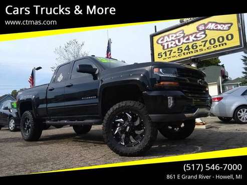 * Lifted 2016 Chevy Silverado Crew Cab 4WD ~ Z71, 1 Owner Truck ! for sale in Howell, MI
