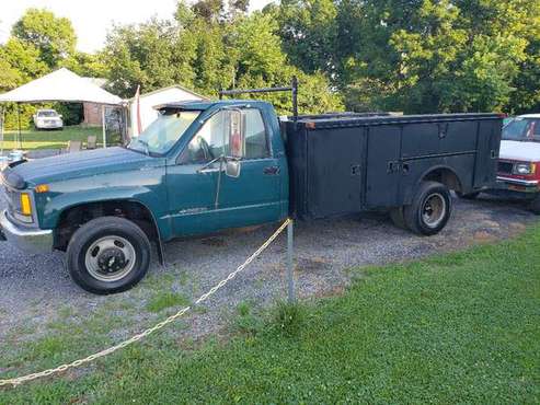 1994 Chevy Cheyenne 4X4 3500 6.5 diesel dully with service body for sale in Martinsburg, WV