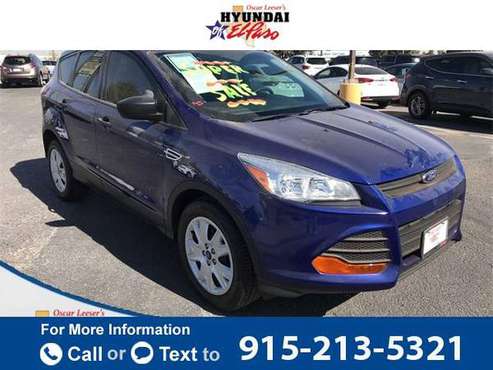 2016 Ford Escape S suv Blue - cars & trucks - by dealer - vehicle... for sale in El Paso, TX