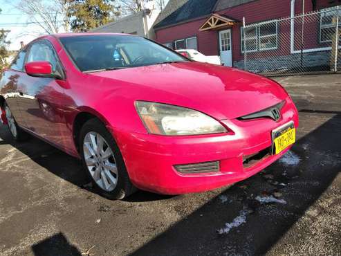 03 cherry red Accord coupe w leather No rust no dents - cars & for sale in Montgomery, NY