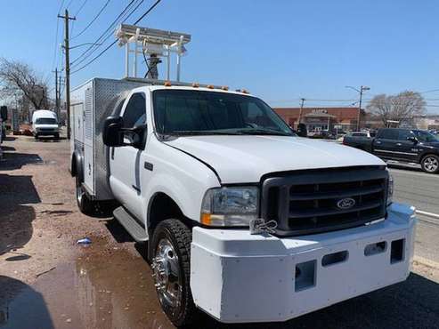2002 Ford F550 Utility Truck with Telescopic Mast & Gen Set - cars &... for sale in Massapequa Park, NY