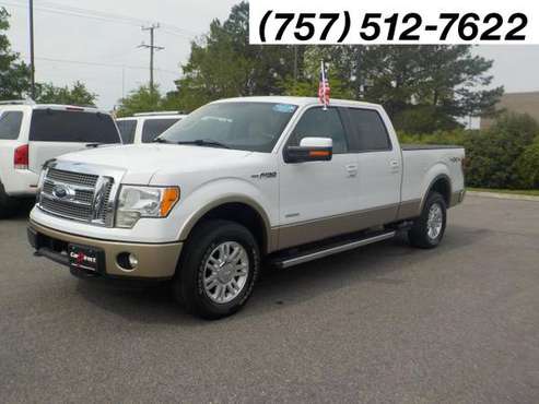 2012 Ford F-150 LARIAT SUPERCREW 4X4, LEATHER, BLUETOOTH, REMOTE S for sale in Virginia Beach, VA