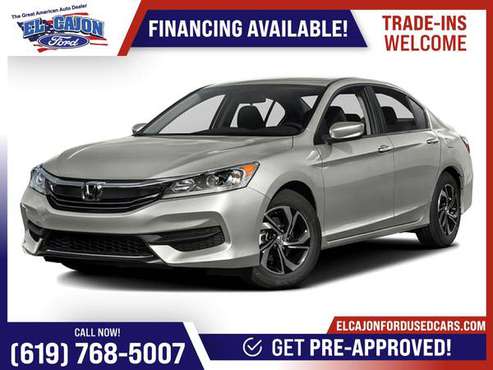 267/mo! - 2016 Honda Accord Sedan LX FOR ONLY - - by for sale in Santee, CA