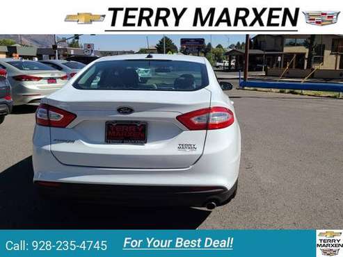 2014 Ford Fusion S sedan White - cars & trucks - by dealer - vehicle... for sale in Flagstaff, AZ
