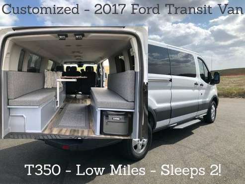 Camper Van 2017 Ford Transit 350 Wagon XLT w/Low Roof w/Sliding Side for sale in Folsom, CA