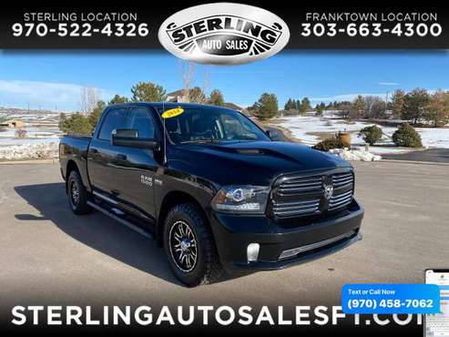 2014 RAM 1500 Sport 4x4 Crew Cab 57 Box - CALL/TEXT TODAY! - cars & for sale in Sterling, CO