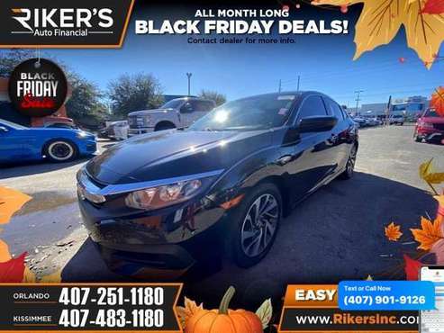 2017 Honda Civic EX Sedan CVT - cars & trucks - by dealer - vehicle... for sale in Orlando, FL