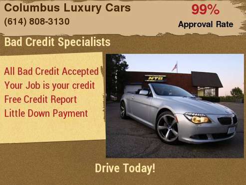 2009 BMW 6 Series 2dr Conv 650i Finance Made Easy Apply NOW !!! for sale in Columbus, OH
