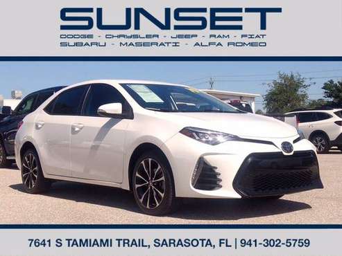 2019 Toyota Corolla SE Low 23K Miles Great MPG s! CarFax certified! for sale in Sarasota, FL