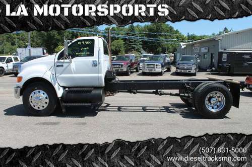 2008 FORD F-750 CAB CHASSIS CAT DIESEL 6 SPEED 160K 22.5 ALCOA for sale in WINDOM, NE