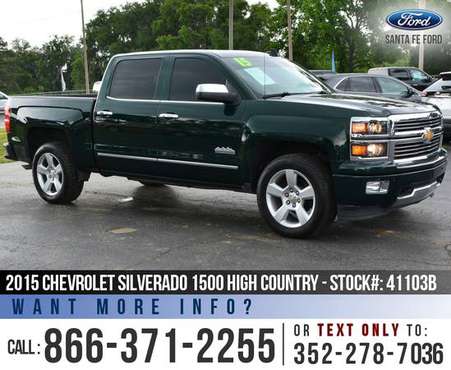 2015 Chevy Silverado 1500 High Country Leather Seats for sale in Alachua, FL