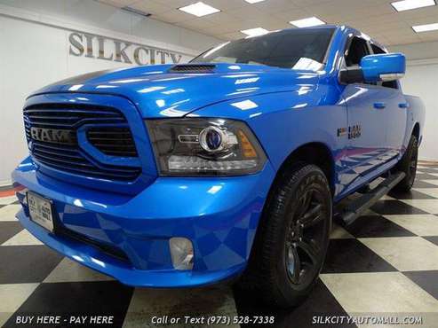 2018 Ram 1500 SPORT 4x4 HYDRO BLUE Crew Cab Navi Cam 1-Owner! 4x4 for sale in Paterson, PA