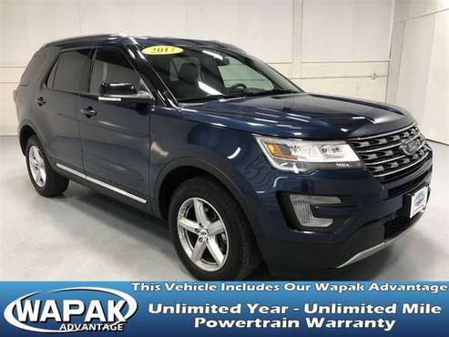 2017 Ford Explorer XLT with - cars & trucks - by dealer - vehicle... for sale in Wapakoneta, OH