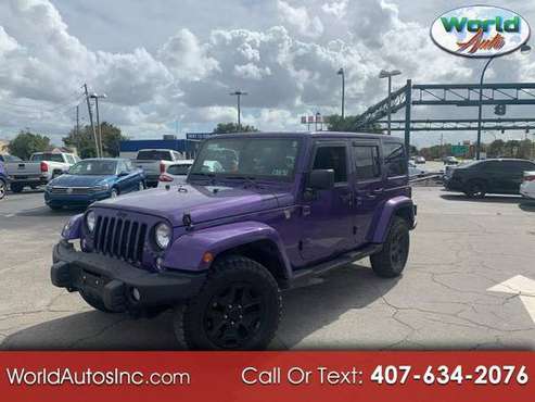2016 Jeep Wrangler Unlimited Sahara 4WD $800 DOWN $179/WEEKLY - cars... for sale in Orlando, FL