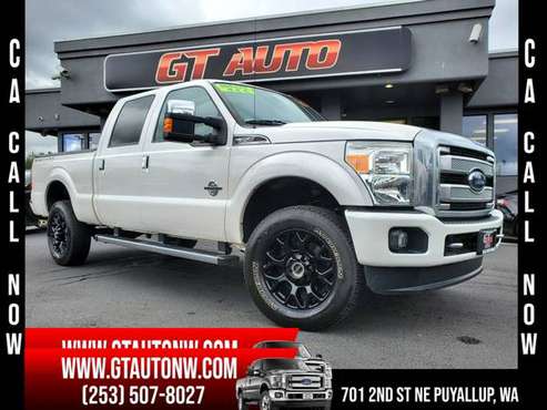 2016 Ford F350 Super Duty Crew Cab Platinum Pickup 4D 6 3/4 ft for sale in PUYALLUP, WA
