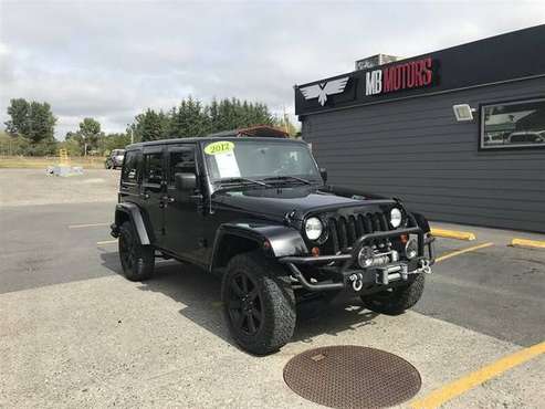2012 Jeep Wrangler 4x4 4WD Unlimited Sahara SUV for sale in Bellingham, WA