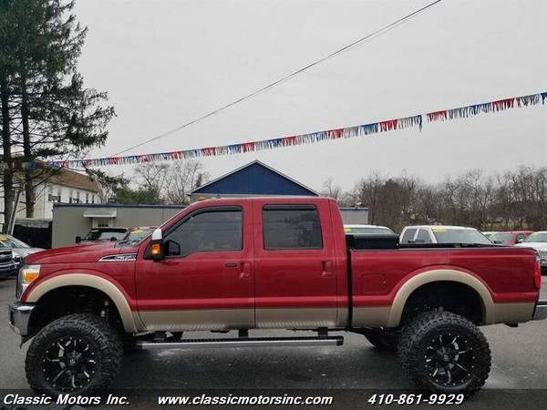 2014 Ford F-350 Crew Cab Lariat 4X4 LIFTED! LOW MILES! - cars & for sale in Finksburg, NJ – photo 4