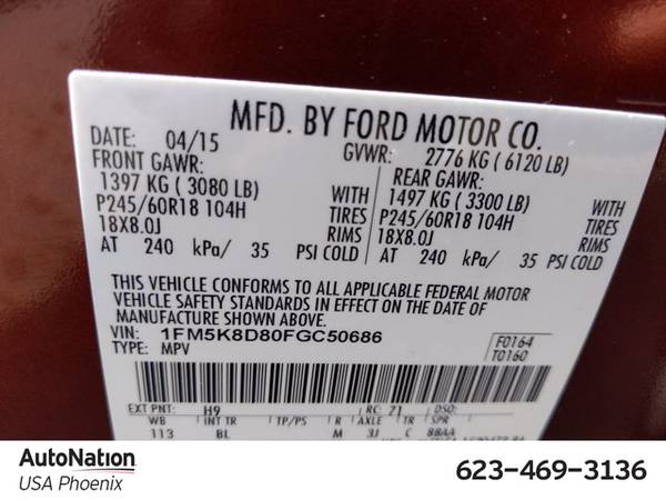 2015 Ford Explorer XLT 4x4 4WD Four Wheel Drive SKU:FGC50686 - cars... for sale in Phoenix, AZ – photo 22
