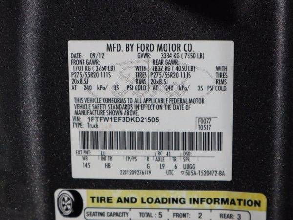 2013 Ford F-150 F150 F 150 Lariat - cars & trucks - by dealer -... for sale in Lakewood, WY – photo 20