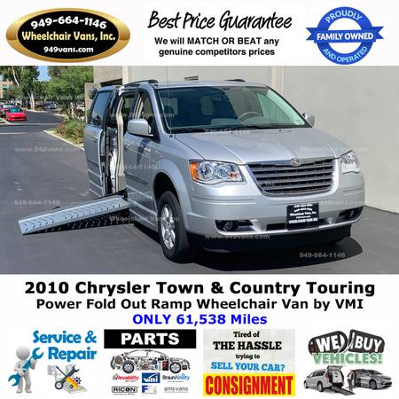 2010 Chrysler Town and Country Power Ramp Side Loading Wheelchair Van for sale in Laguna Hills, CA – photo 4