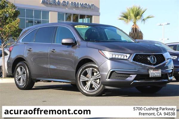 Certified*2018 Acura MDX SUV ( Acura of Fremont : CALL ) - cars &... for sale in Fremont, CA