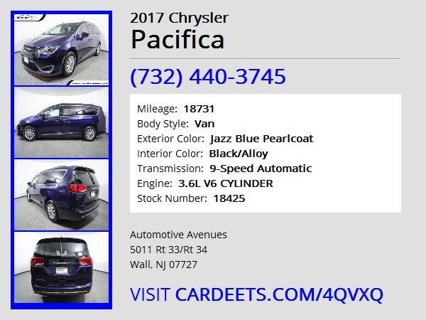 2017 Chrysler Pacifica, Jazz Blue Pearlcoat for sale in Wall, NJ – photo 22