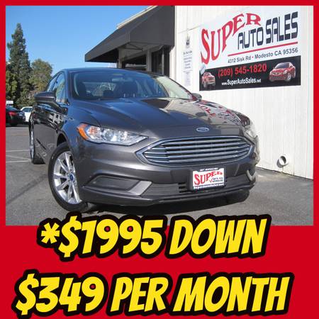 *$1995 Down & *$349 Per Month on this 2017 Ford Fusion SE 4dr Sedan! for sale in Modesto, CA