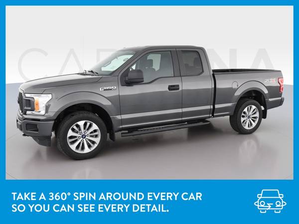 2018 Ford F150 Super Cab Lariat Pickup 4D 6 1/2 ft pickup Gray for sale in Hobart, IL – photo 3
