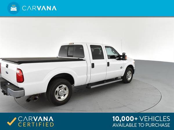 2011 Ford F250 Super Duty Crew Cab XLT Pickup 4D 6 3/4 ft pickup White for sale in North Babylon, NY – photo 11