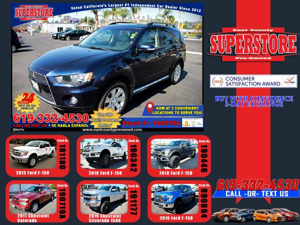2013 MITSUBISHI OUTLANDER SE 4WD SUV -EZ FINANCING-LOW DOWN! for sale in El Cajon, CA – photo 24