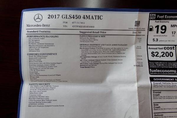 2017 Mercedes-Benz GLS 450 - cars & trucks - by dealer - vehicle... for sale in Tallmadge, OH – photo 2
