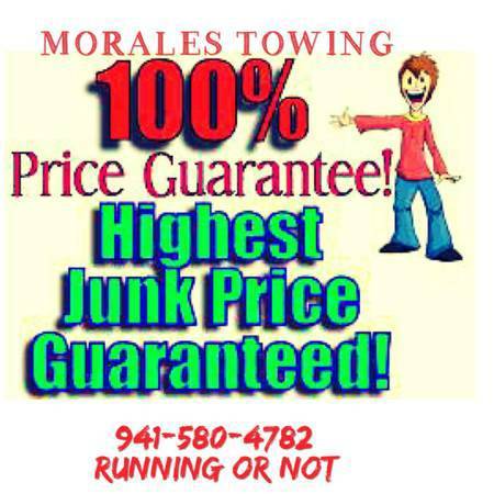 GUARANTEED HIGHEST PRICES FOR JUNK,UNWANTED,WRECKED CAR,TRUCK $$$ &... for sale in Sarasota, FL – photo 10