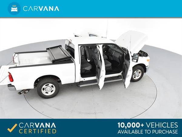 2011 Ford F250 Super Duty Crew Cab XLT Pickup 4D 6 3/4 ft pickup White for sale in Norfolk, VA – photo 14