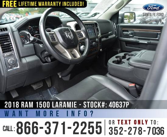 2018 RAM 1500 LARAMIE 4WD *** Bluetooth, Leather Seats, Bedliner ***... for sale in Alachua, FL – photo 9