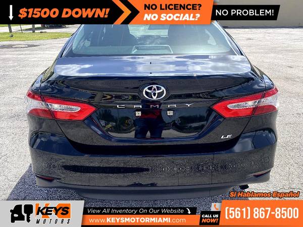 302/mo - 2019 Toyota Camry Sdn LE Auto - - by dealer for sale in West Palm Beach, FL – photo 7
