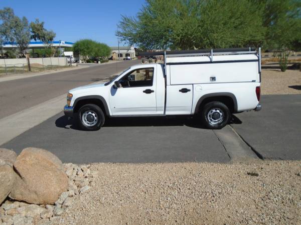 2007 GMC CANYON WORK TRUCK W/ UTILITY SHELL LADDER RACK for sale in phoenix, NM – photo 2