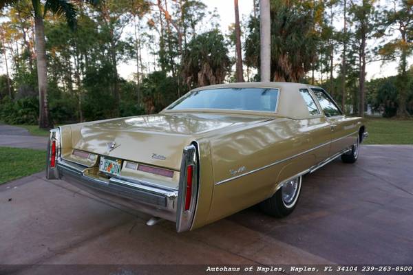 1974 Cadillac Coupe DeVille - 51K Miles, Leather, All Original Survi for sale in Naples, FL – photo 6