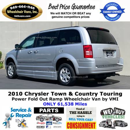 2010 Chrysler Town and Country Power Ramp Side Loading Wheelchair Van for sale in Laguna Hills, CA – photo 8